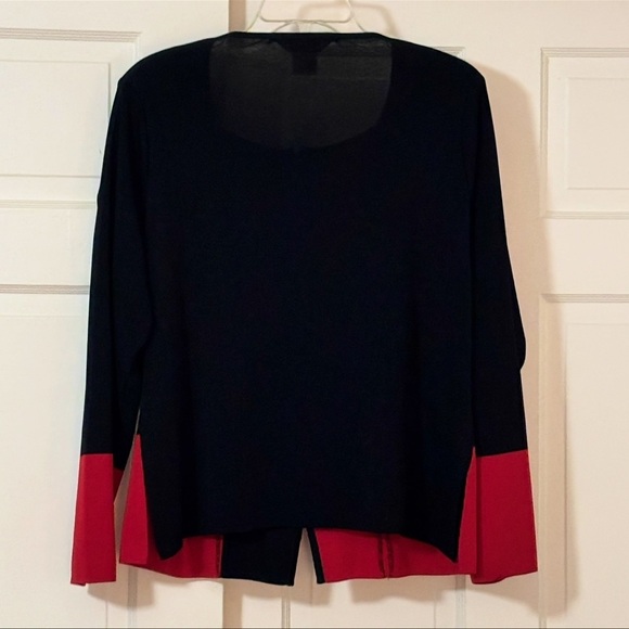 Exclusively Misook Designer Red and Black Blazer New Without Tags Size Large - Picture 8 of 10